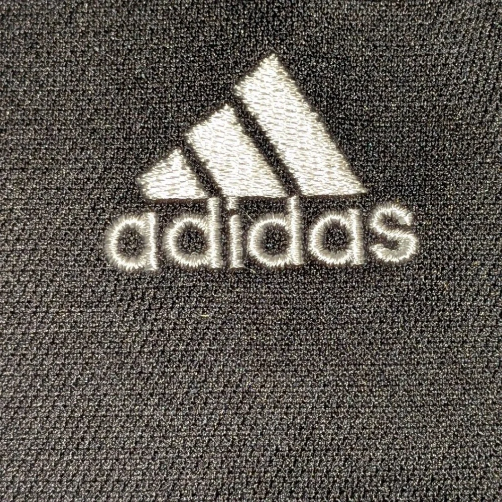 Adidas Mens Black Performance Long Sleeve Training Shirt Logo Crew Neck XL